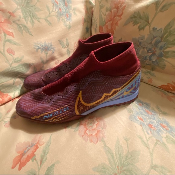 Nike Zoom Superfly 9 Mercurial KM Academy TF Turf Soccer Shoe Dark Beetroot/Gold - Picture 11 of 12